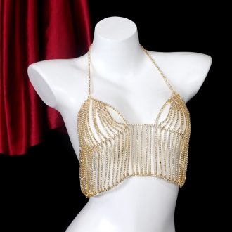Diamond Rhinestone Body Chain Bra - Sexy Prom Costume Jewelry