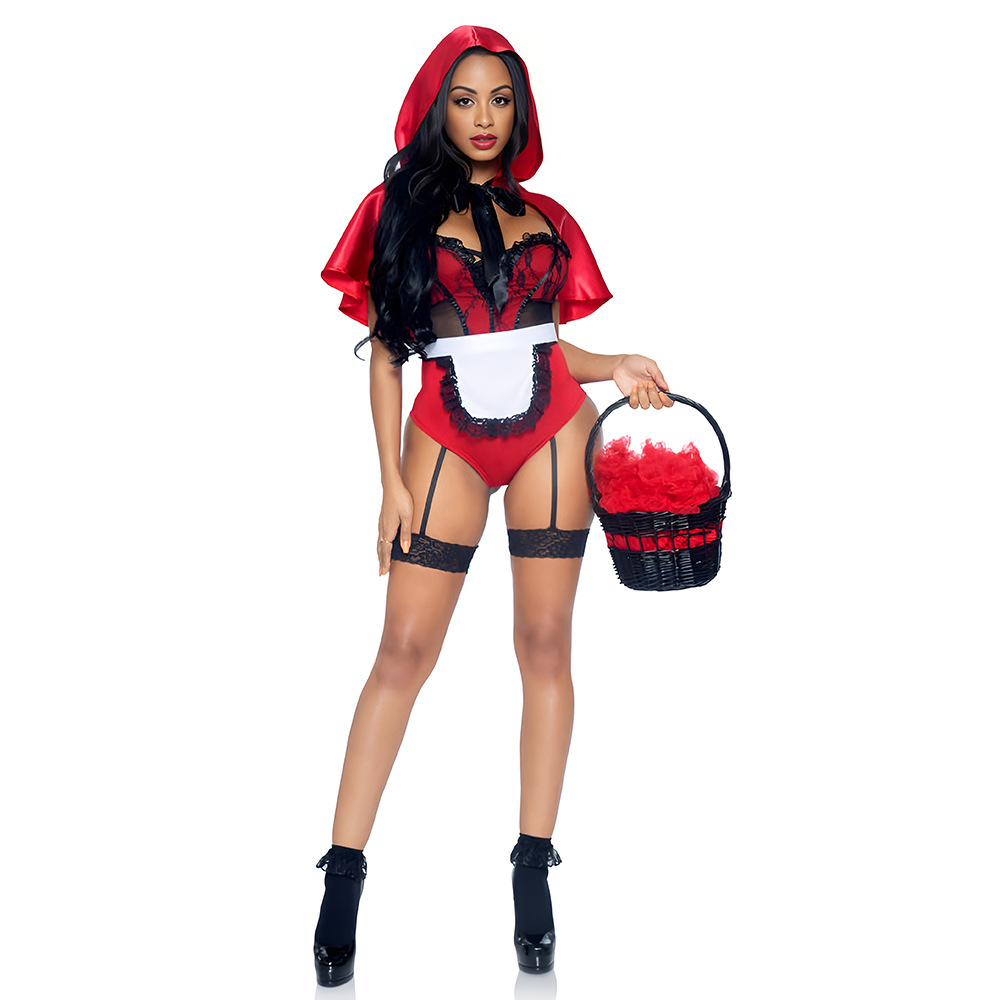 Little Red Riding Hood Halloween Costume - Fun Cosplay Party Suit - Image 2