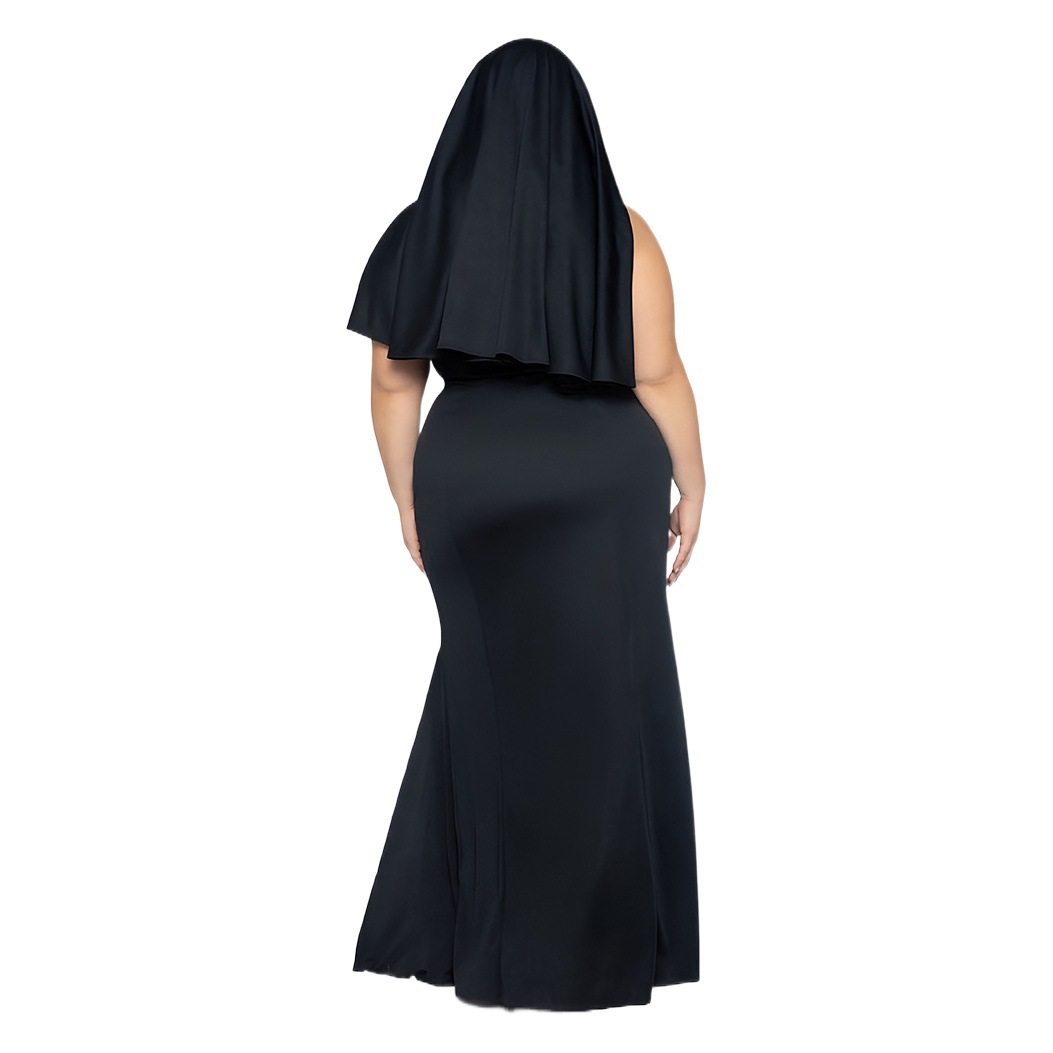 Plus Size Sexy Nun Costume Lingerie Halloween Cosplay