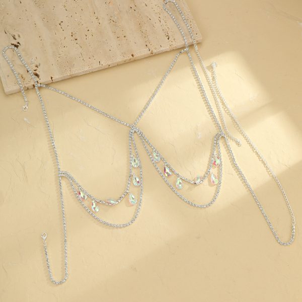 Diamond Tassel Body Chain: Sexy Bikini Bra Beach Jewelry for Women - Image 4