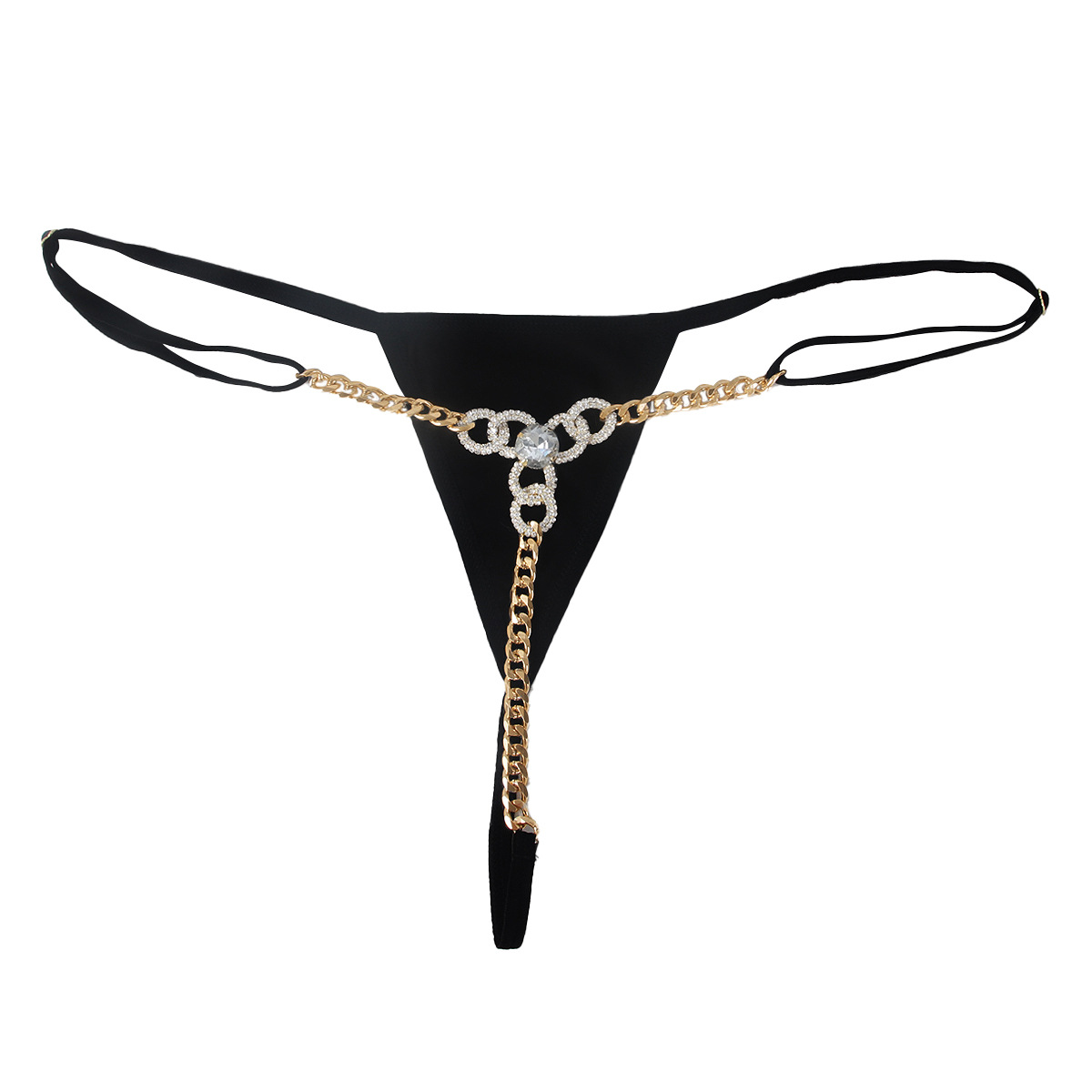 2024 Rhinestone Body Chain Thong: Sexy Lace Panty for Nightclub Spice - Image 5