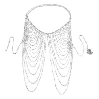 Rhinestone Body Chain Bra: Sexy Diamond Bikini Nightclub Jewelry