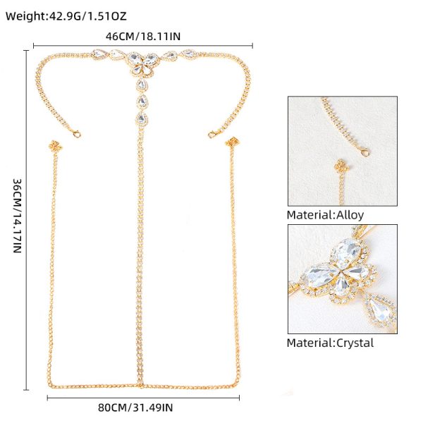 Sexy Rhinestone Body Chain Bikini: Women's Nightclub Beach G-String Jewelry - Image 4