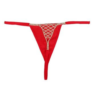 Rhinestone Body Chain Thong: Sexy Crystal Panty Jewelry for Nightclub