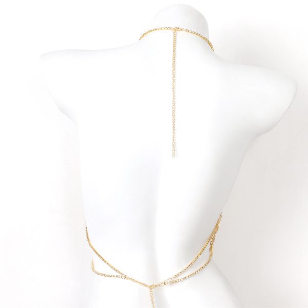 Butterfly Rhinestone Bra Chain: Sexy Crystal Body Jewelry for Parties - Image 4