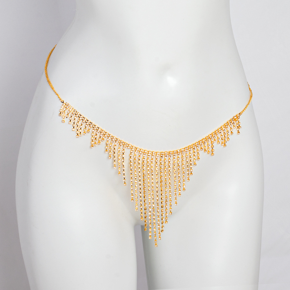 Rhinestone Tassel Body Chain: Sexy Bikini Jewelry for Summer - Image 2