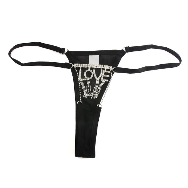 Diamond LOVE Body Chain: Sexy Waist & Thong Chain Jewelry - Image 5