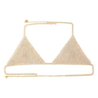 Diamond Rhinestone Body Chain: Sexy Tassel Chest Jewelry for Women