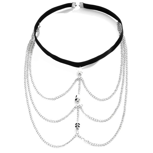 Skull Leg Chain: High-End Halloween Pendant - European American Accessories H0032 - Image 5