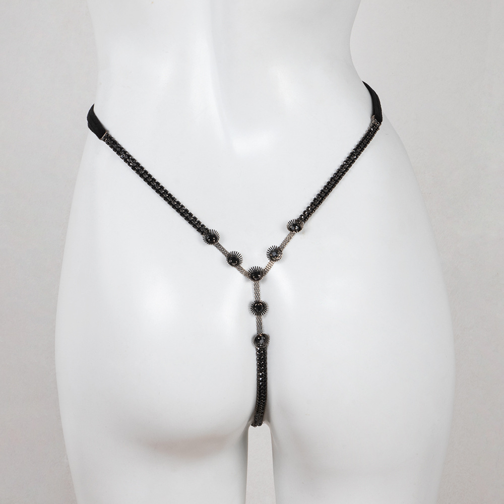 Rhinestone Tassel Body Chain Thong: Sexy Bikini Jewelry - Image 3
