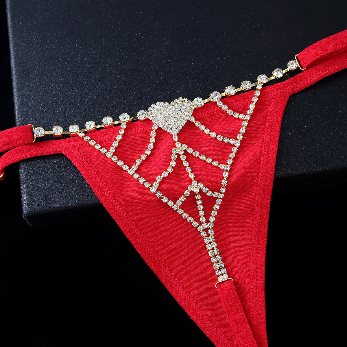 Rhinestone Body Chain Bikini Set: Sexy Thong for Party - Image 5