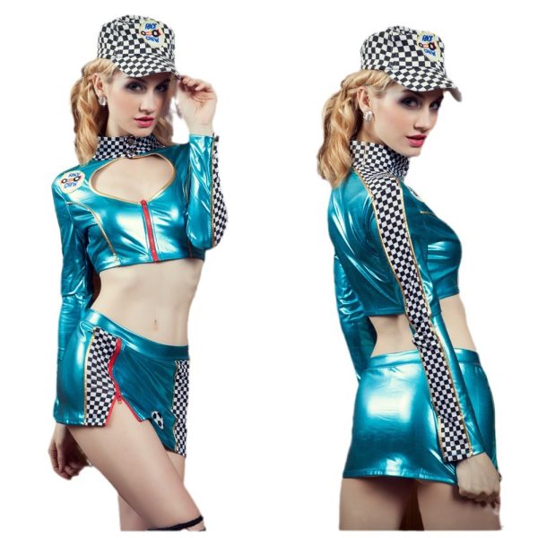 Sexy Cop Costume: European American Policewoman Halloween Cosplay Outfit - Image 5