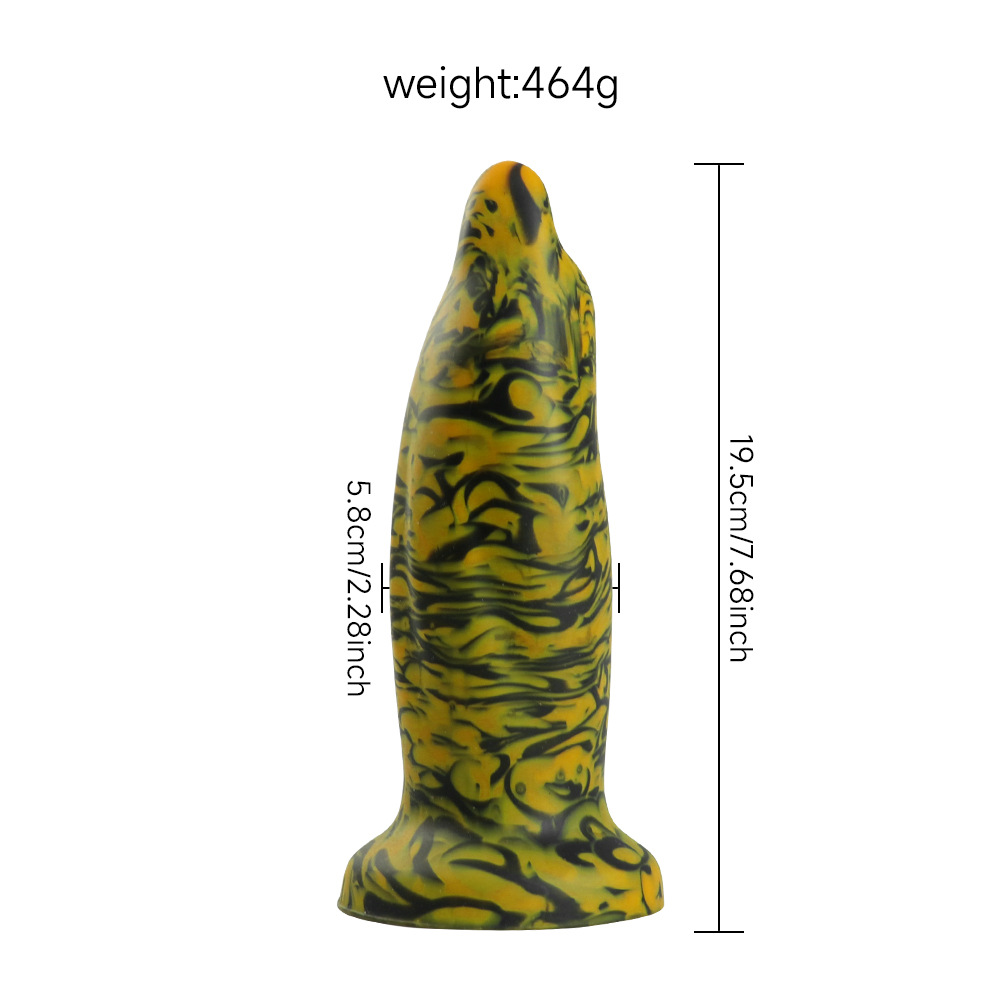 Dolphin Dildo: Mixed Color Silicone Masturbator for Men - Novelty Sex Toy - Image 5