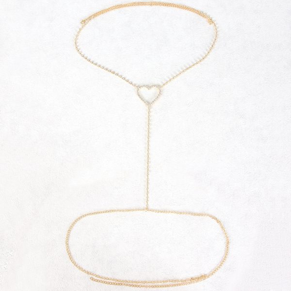 Rhinestone Love Waist Chain: Sexy Body Jewelry for Women - Image 2