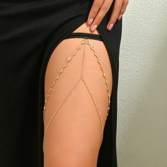 Sexy Rhinestone Thigh Chain: European American Body Jewelry