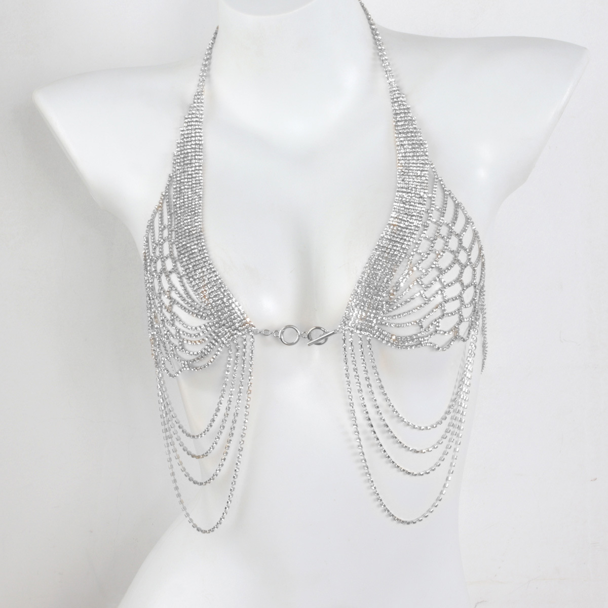Rhinestone Bra Chain: Sexy Body Jewelry for Beach & Festival - Image 7