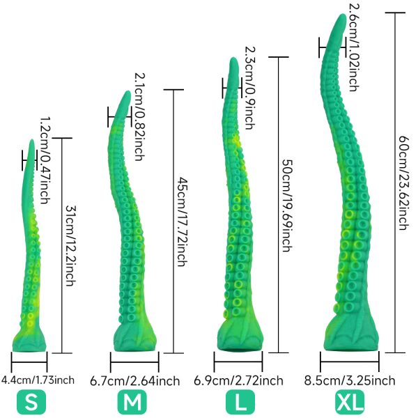 Octopus Anal Plug Set: Extra Long Tentacle Dildo for Deep Stimulation