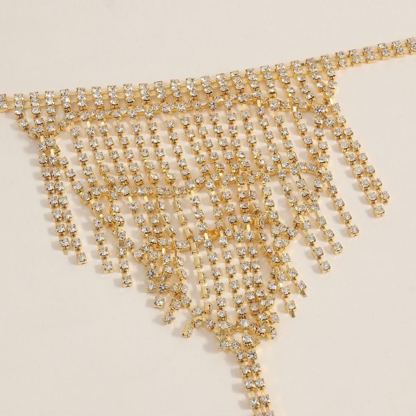 Sexy Rhinestone Body Chain Set: Multi-Layered Tassel Bra & Underwear Jewelry - Image 4