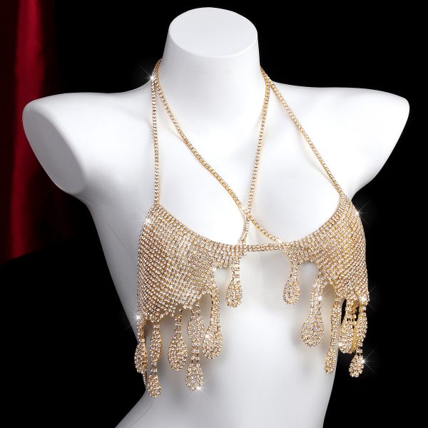 Diamond Body Chain Bikini: Sexy Rhinestone Thong Chest Jewelry - Image 6