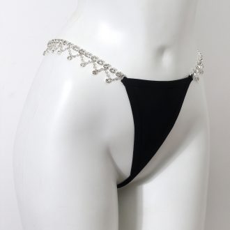Rhinestone Bikini Body Chain: Sexy G-String Panty Jewelry