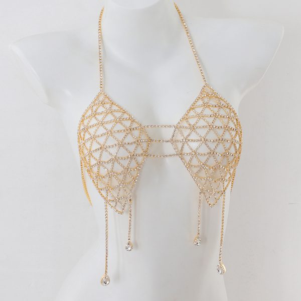 Rhinestone Bikini Bra Body Chain - Sexy Beach Nightclub Jewelry - Image 7