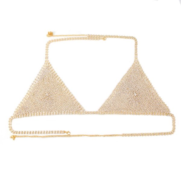 Diamond Rhinestone Body Chain: Sexy Tassel Chest Jewelry for Women - Image 6