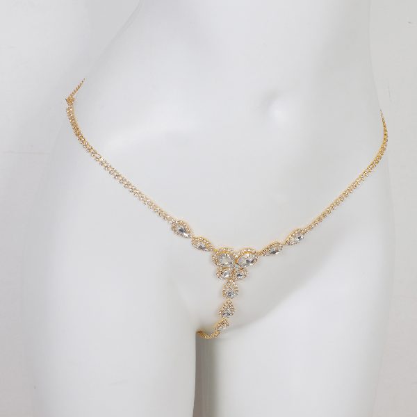 Sexy Rhinestone Body Chain Bikini: Women's Nightclub Beach G-String Jewelry - Image 2