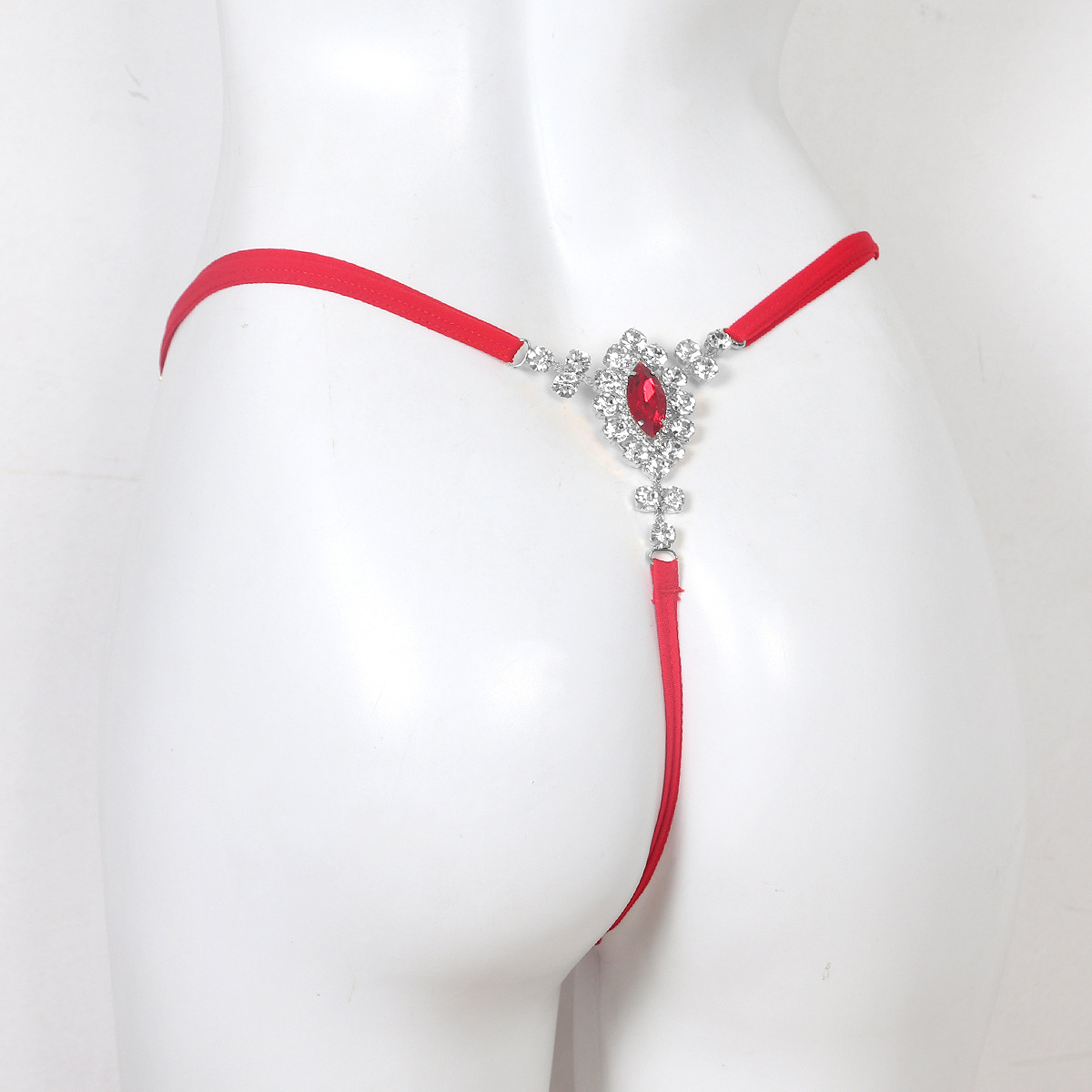 Rhinestone Body Chain Thong: Sexy Nightclub Lingerie for Women - Image 6