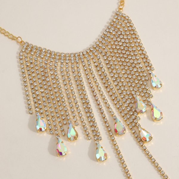 Sexy Rhinestone Body Chain Set: Multi-Layered Tassel Bra & Underwear Jewelry - Image 3
