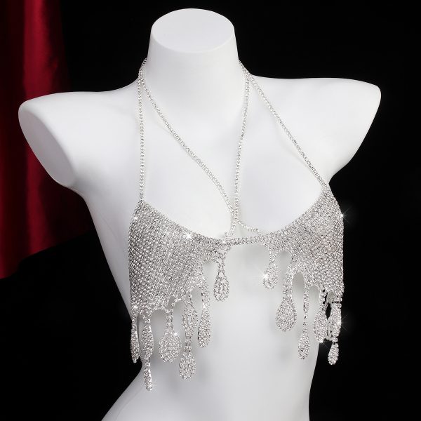 Diamond Body Chain Bikini: Sexy Rhinestone Thong Chest Jewelry - Image 7