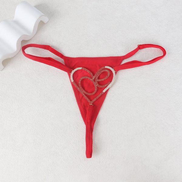 Valentine's Sexy Body Chain: Diamond Love Bikini Jewelry - Image 3