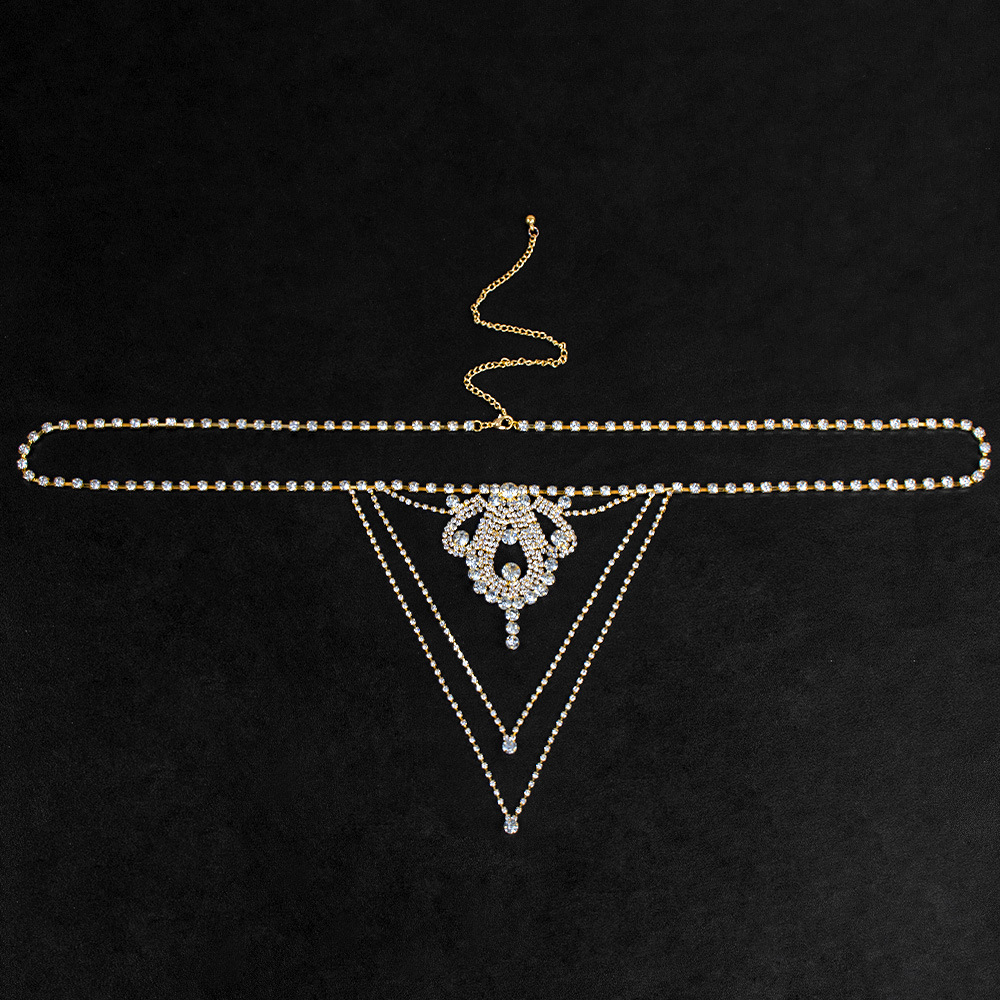 Rhinestone Bikini: Sexy Diamond Body Chain for Club & Rave - Image 4