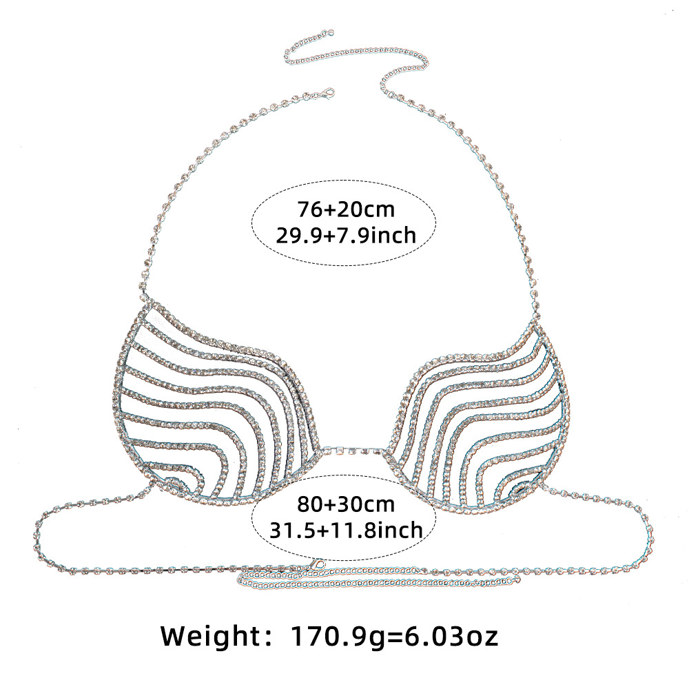 Rhinestone Body Chain Bra: Sexy Crystal Bikini Body Jewelry - Image 5