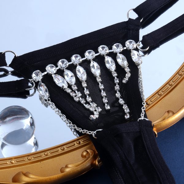 Sexy Tassel Panties Body Chain: Diamond Low Waist Lingerie - Image 3