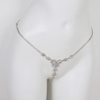 Sexy Rhinestone Body Chain Bikini: Women's Nightclub Beach G-String Jewelry