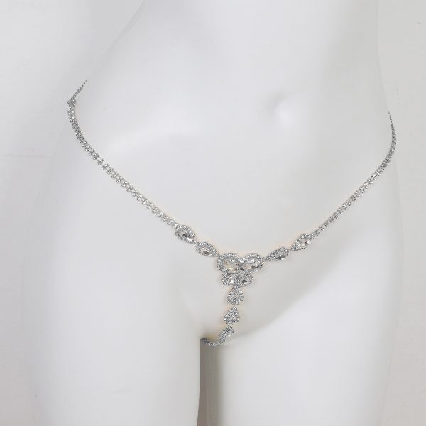 Sexy Rhinestone Body Chain Bikini: Women's Nightclub Beach G-String Jewelry