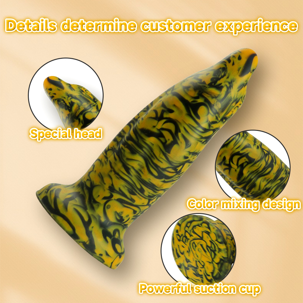 Dolphin Dildo: Mixed Color Silicone Masturbator for Men - Novelty Sex Toy - Image 2