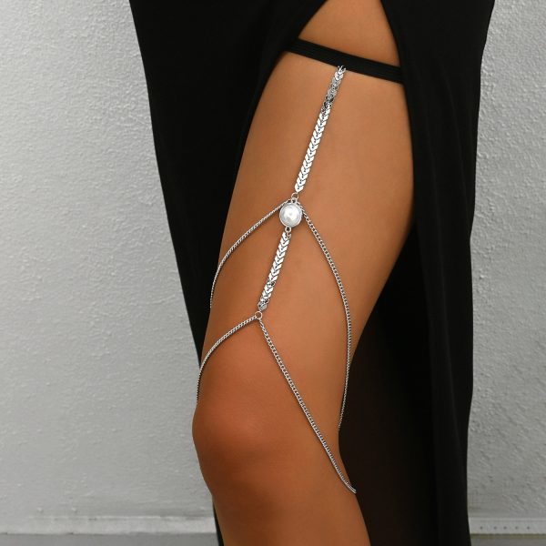 Trendy Thigh Chain: European & US Fashion Body Jewelry H0024 - Image 3