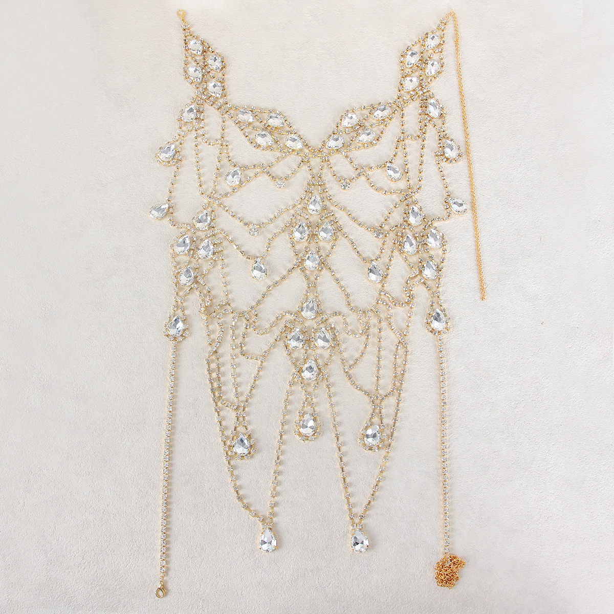 Rhinestone Body Chain: Sexy Layered Chest Jewelry for Women - Image 3
