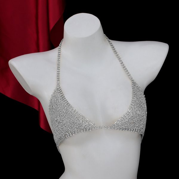 Diamond Rhinestone Body Chain: Sexy Tassel Chest Jewelry for Women - Image 7