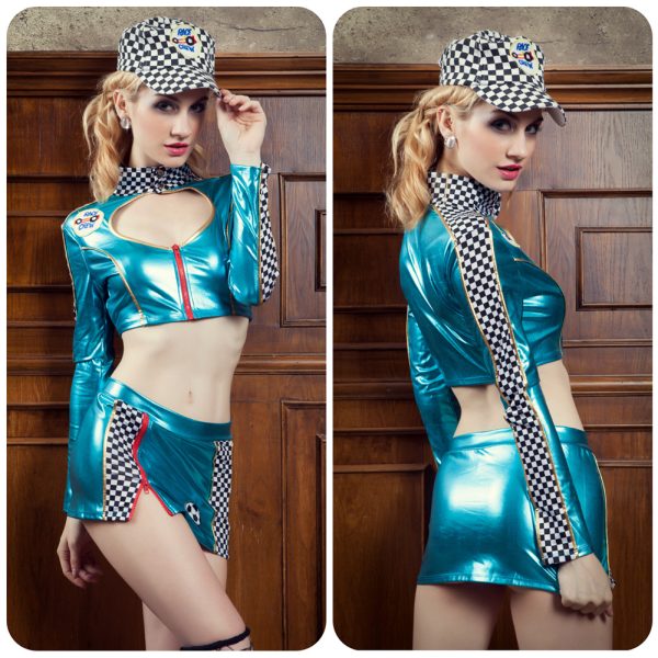 Sexy Cop Costume: European American Policewoman Halloween Cosplay Outfit - Image 6