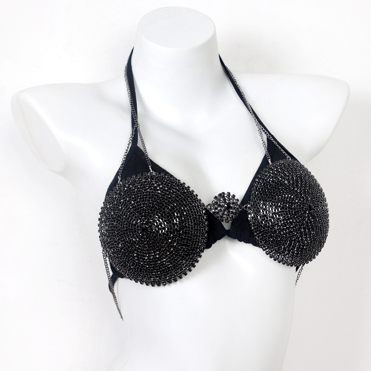 Rhinestone Body Chain Bra: Sexy Diamond Chest Jewelry for Nightclub - Image 2
