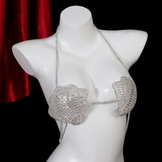 Rhinestone Shell Body Chain: Sexy Bikini Jewelry for Beach Parties