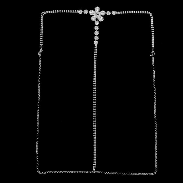 Rhinestone Body Chain: Sexy Yellow Diamond Waist Chain for Nightclub - Image 4