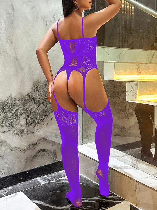 Sexy Lingerie Stockings: European American Suspender Bodysuit Temptation - Image 9