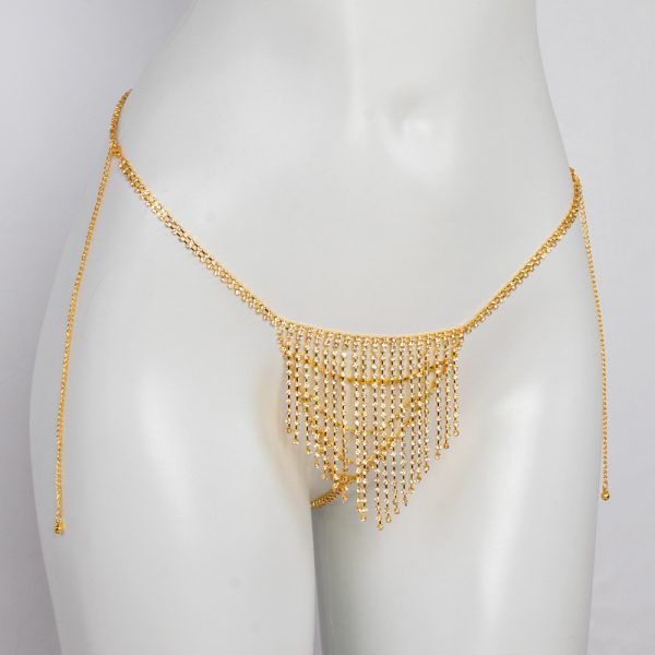 Rhinestone Tassel Body Chain: Sexy Bikini Bra Chest Jewelry - Image 9