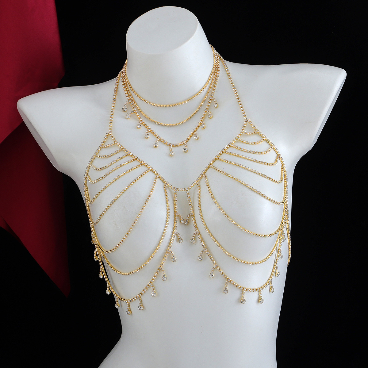 Sexy Tassel Body Chain: Women's Chest Necklace Jewelry - Image 3