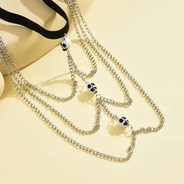 Skull Leg Chain: High-End Halloween Pendant - European American Accessories H0032 - Image 3