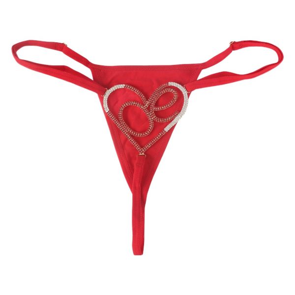 Valentine's Sexy Body Chain: Diamond Love Bikini Jewelry