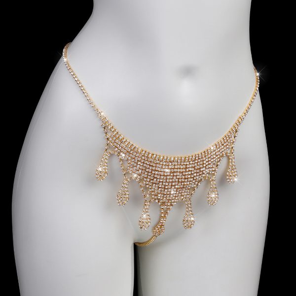Diamond Body Chain Bikini: Sexy Rhinestone Thong Chest Jewelry - Image 8
